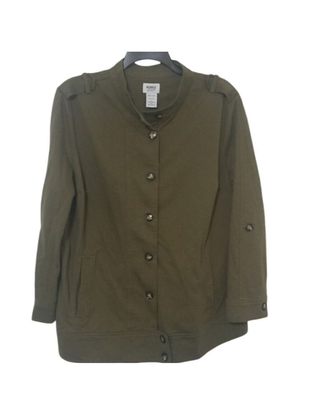 Women's Olive Green Cotton Jacket C1